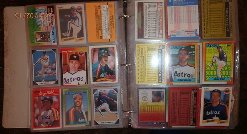 Baseball Cards from 1980s-1990s Collectors Albums