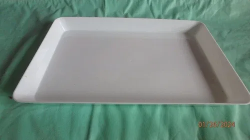 Lifewit Serving Tray Plastic Platters 12.5-14.5”L x 2'H x 9.5W image indicator(2)