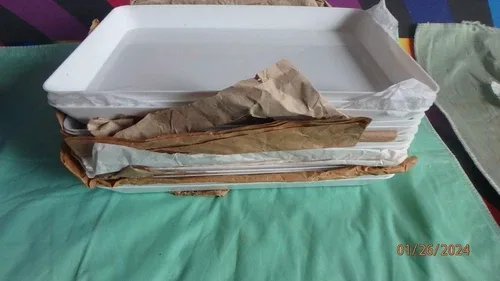 Lifewit Serving Tray Plastic Platters 12.5-14.5”L x 2'H x 9.5W image indicator(3)