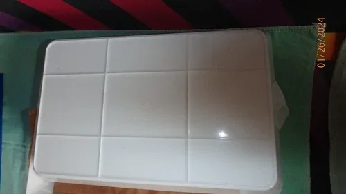 Lifewit Serving Tray Plastic Platters 12.5-14.5”L x 2'H x 9.5W image indicator(5)