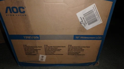 19-Inch AOC Monitor with Speakers (Black) - photo 2