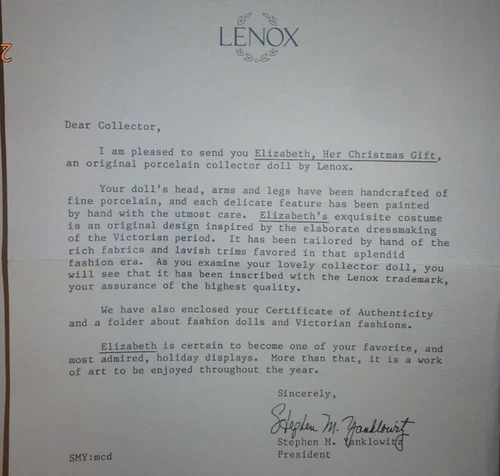 Elizabeth, Her Christmas Gift by Lenox - photo 5