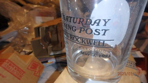 Norman Rockwell Saturday Evening Post Glass #4 - photo 3