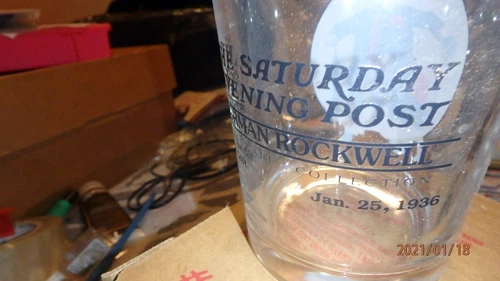 Norman Rockwell Saturday Evening Post Glass Set - photo 3