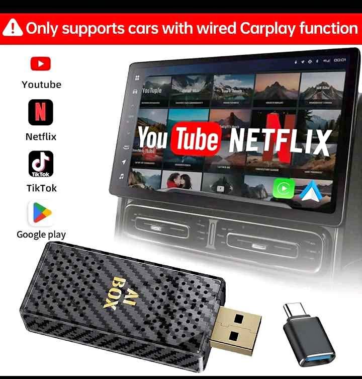 Wireless CarPlay AI box Android Auto Adapter