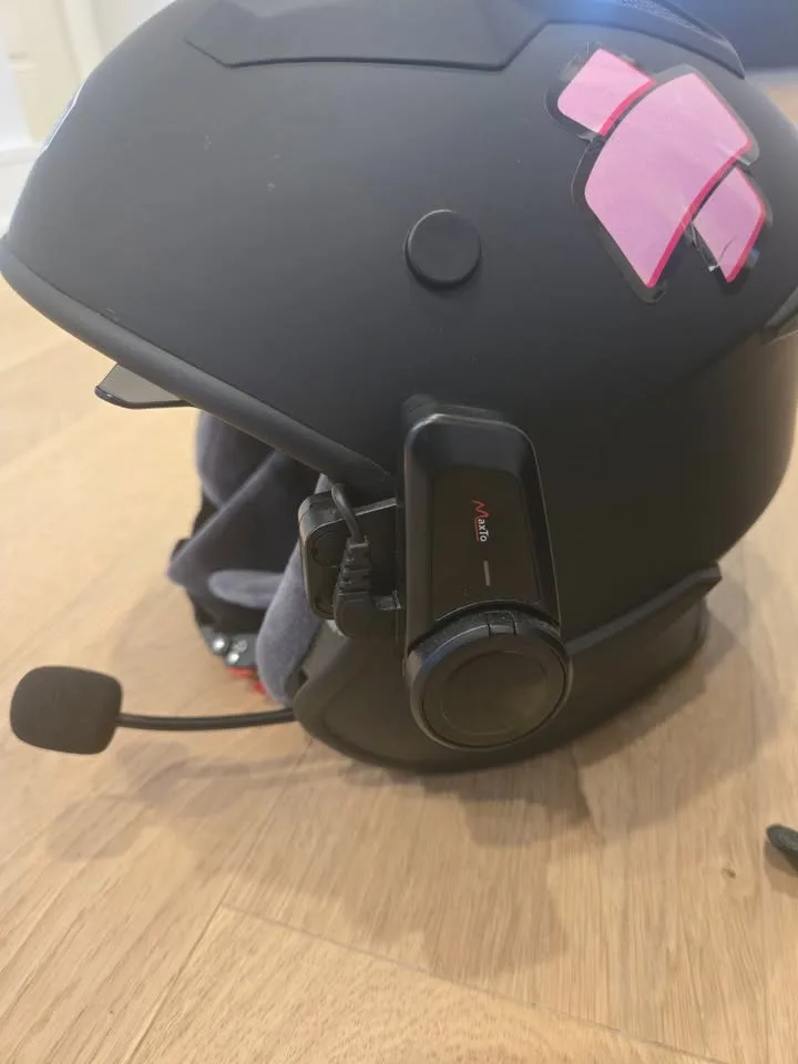 Small Matte Black Motorcycle 3/4 Half Pilot Helmet With Maxto M2 image indicator(7)