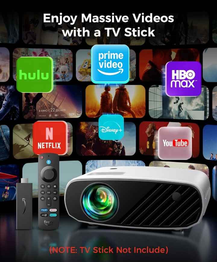 Elephas – 2020 Mini Proyector.. "Tv stick not include" - photo 4