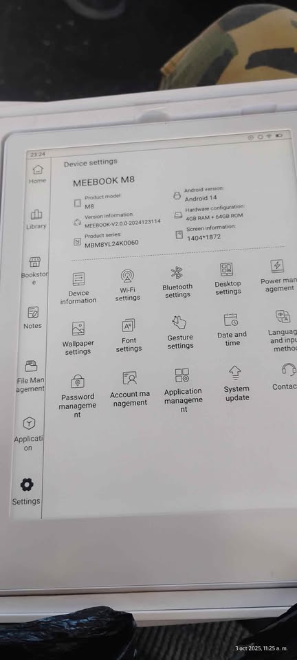 Meebook E-Reader M8 | 7.8' Eink Carta Screen - photo 3