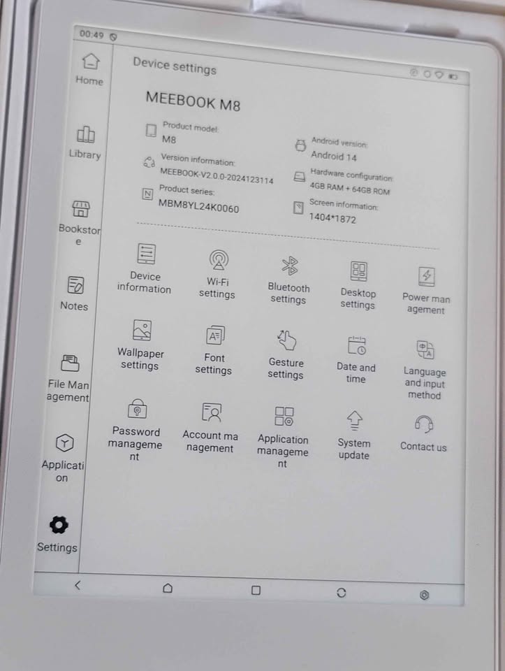 Meebook E-Reader M8 | 7.8' Eink Carta Screen - photo 4