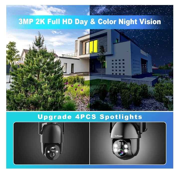 Wireless Solar Security Cameras Outdoor, 2K 3MP - photo 5