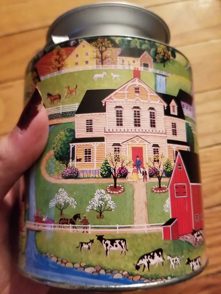 Vintage Milk Can Style Metal Tin image indicator(2)