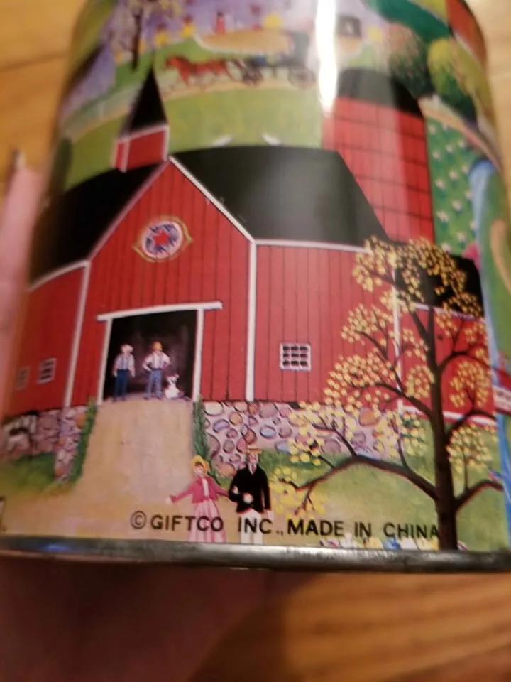 Vintage Milk Can Style Metal Tin image indicator(4)