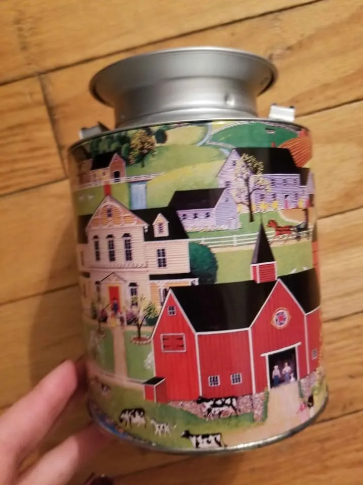 Vintage Milk Can Style Metal Tin image indicator(8)