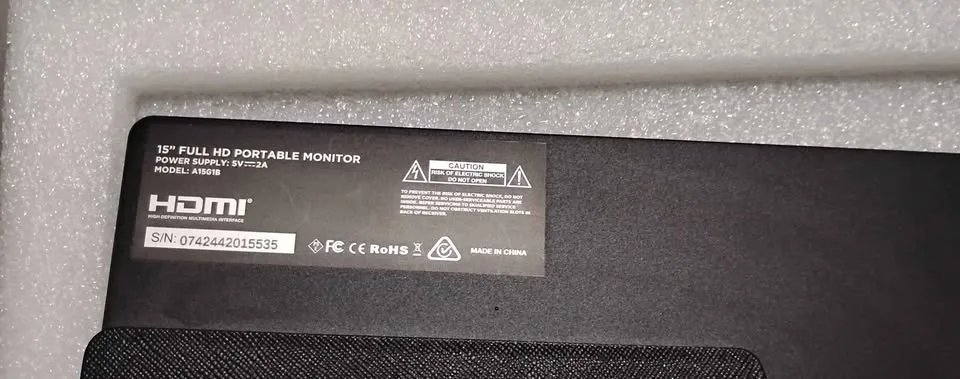 AYY 15-inch 1080P FHD Portable Laptop Monitor image indicator(4)
