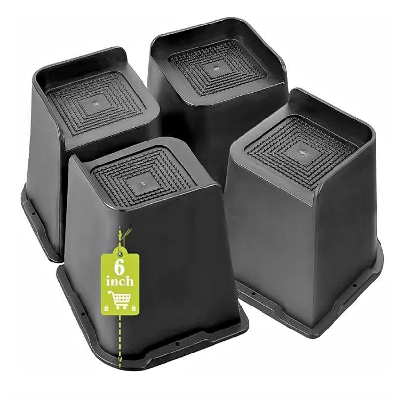 Bed Risers 2 inch, 3 inch, 4 inch, 6 inch, 8 inch Heavy Duty, Ov