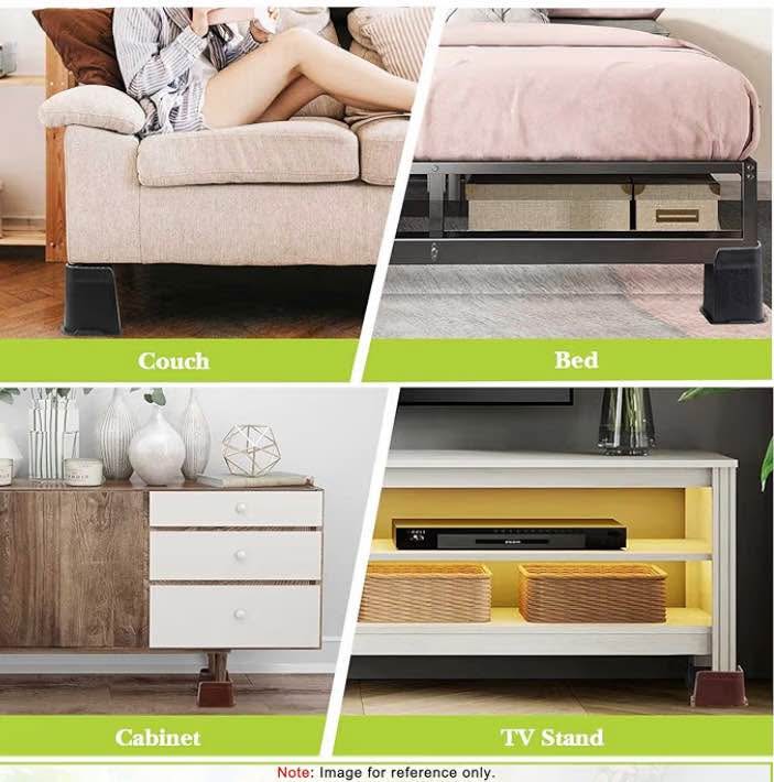 Bed Risers 2 inch, 3 inch, 4 inch, 6 inch, 8 inch Heavy Duty, Ov - photo 5