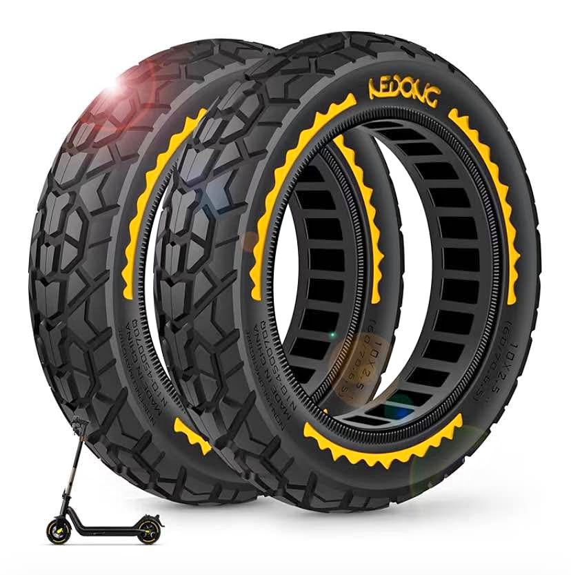 BANGTING 2PCS 60/70-6.5 Scooter Tire Tubeless, 10x2.5 inch Front
