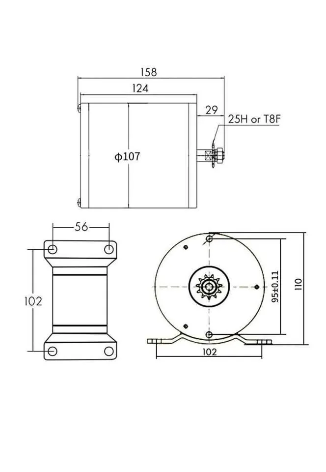 Kit de motor eléctrico de CC sin escobillas de 1000 image indicator(4)
