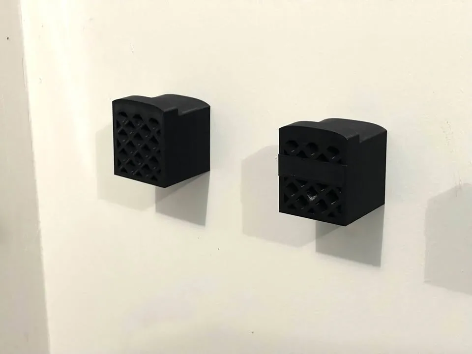 Invisible hidden wall mount for skis image indicator(3)