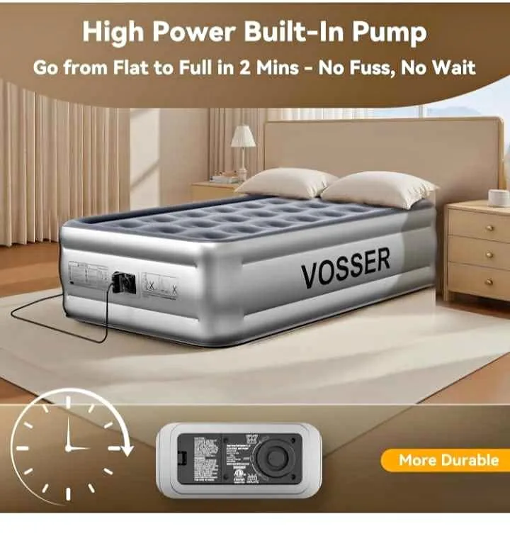 Colchón de aire individual con bomba integrada thumbnail