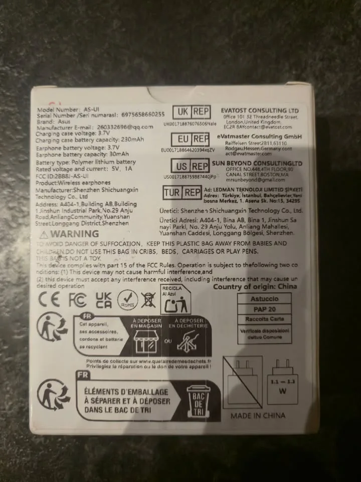 ASUS Adol US-UI Wireless Earbuds image indicator(2)