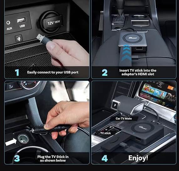 CarPlay )TV Mate Max, 2025 Fire TV Stick Converter Screen Mirror - photo 5