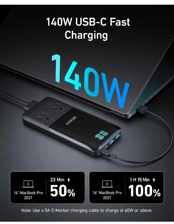 Anker 727 Charging Station (GaNPrime 100W) image indicator(2)