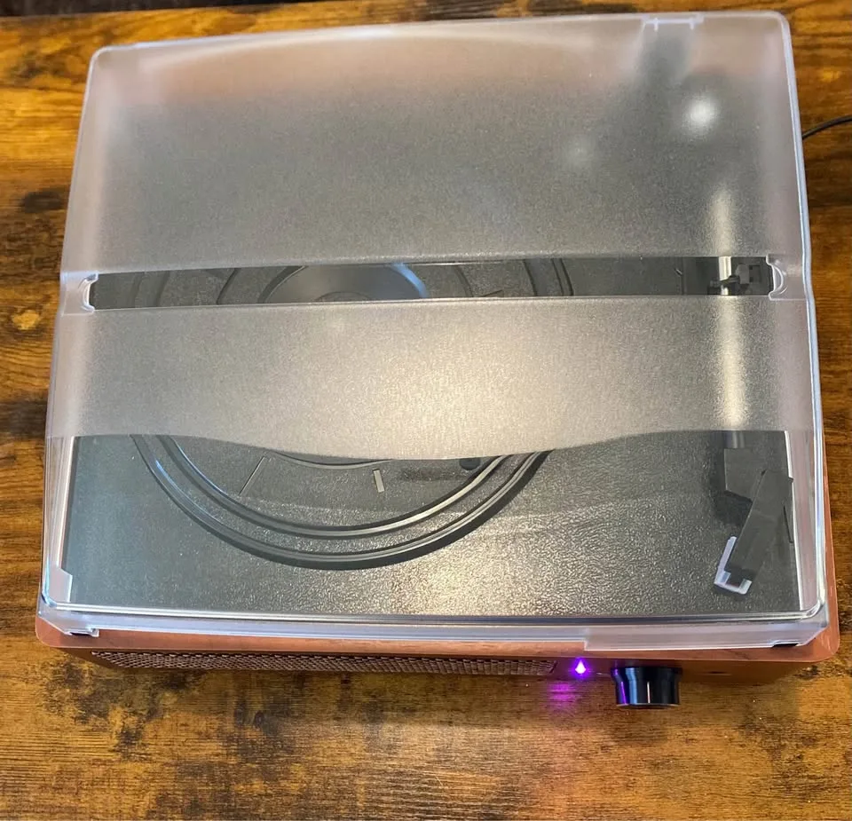 Record Player for Vinyl with 2 Build-in Speakers LP Vinyl Player image indicator(9)