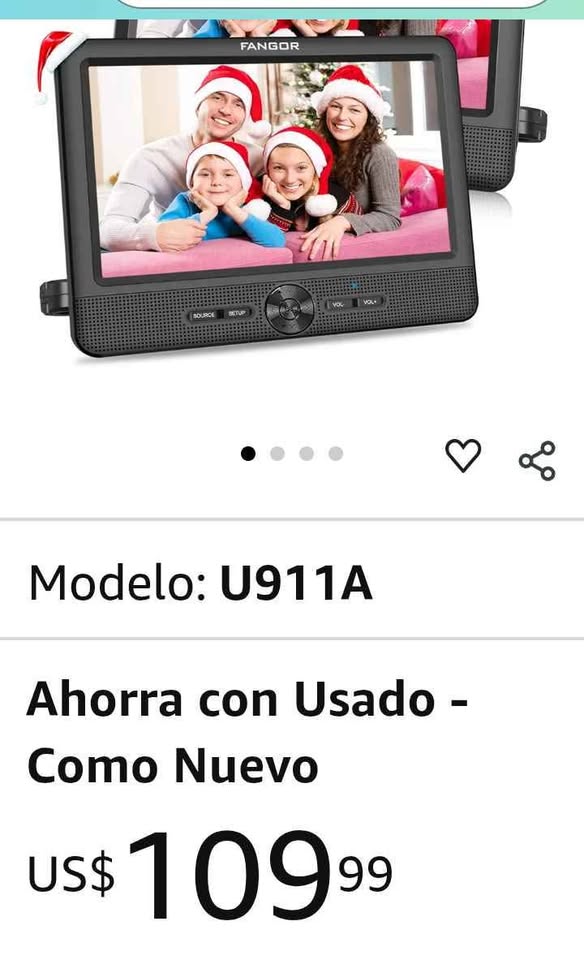 FANGOR 7.5" Dual Portable Car DVD Player - photo 5