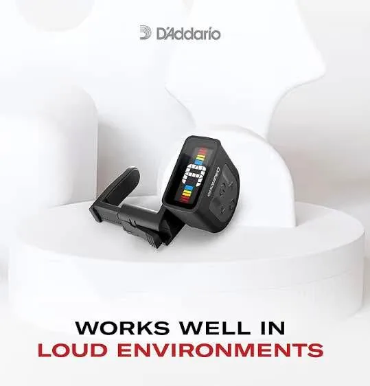 D'Addario Guitar Tuner - Micro Headstock Tuner - Tuner for Acous image indicator(5)