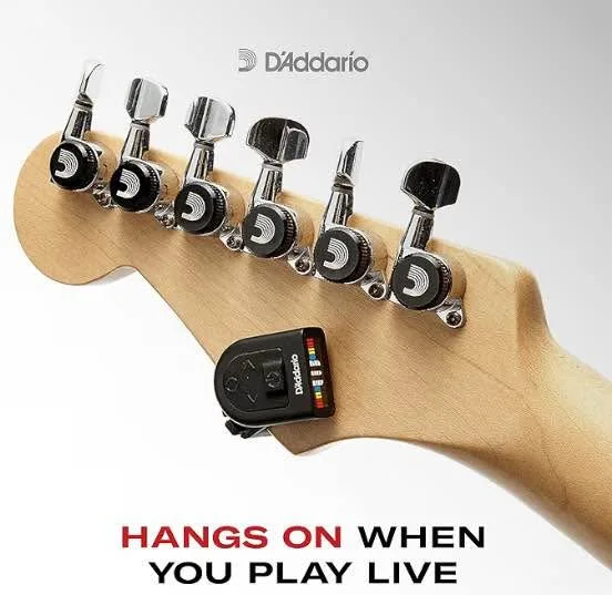 D'Addario Guitar Tuner - Micro Headstock Tuner - Tuner for Acous image indicator(7)