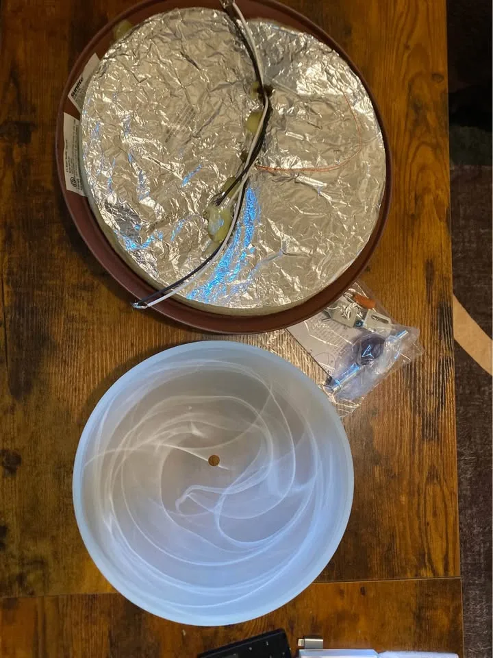 Diodesy- Flush Mount Ceiling Lights Fixture 13 Inch Dome with Fr image indicator(7)