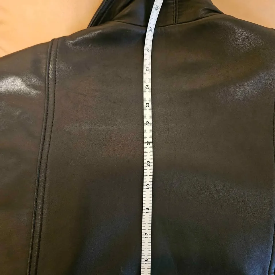 London Fog Men's Black Leather Jacket image indicator(7)