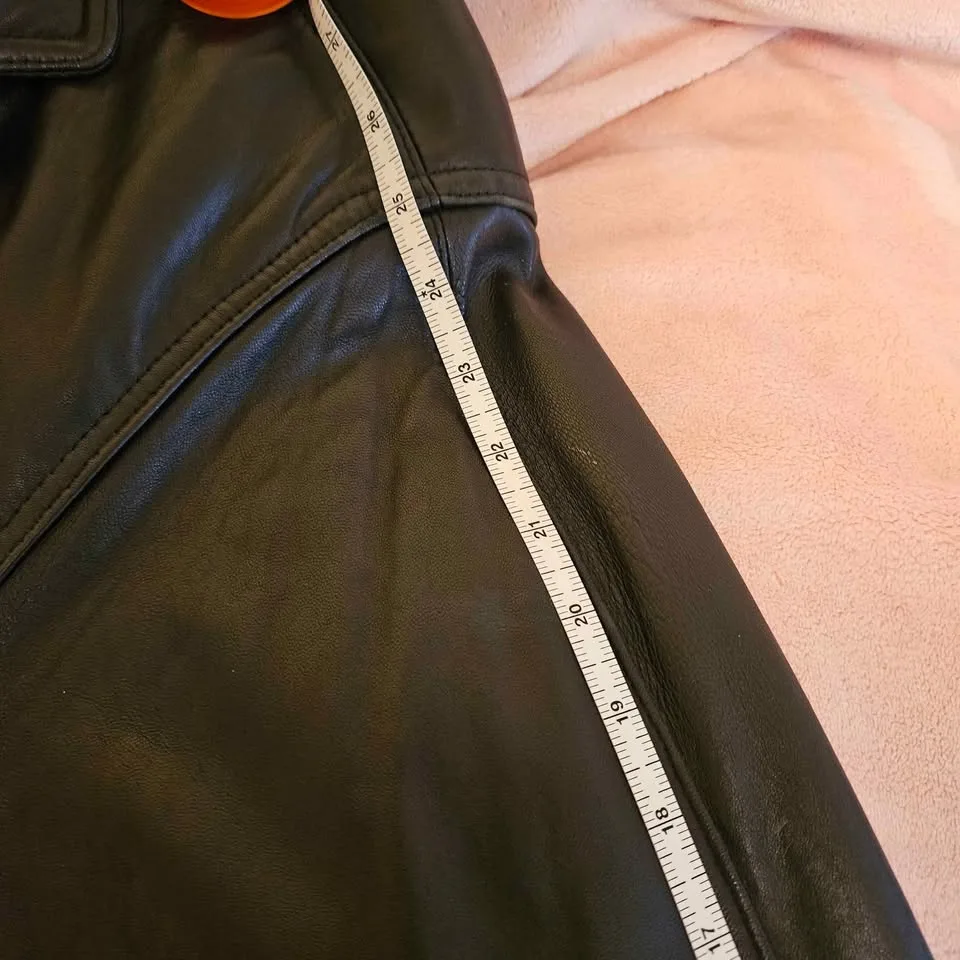 London Fog Men's Black Leather Jacket image indicator(8)