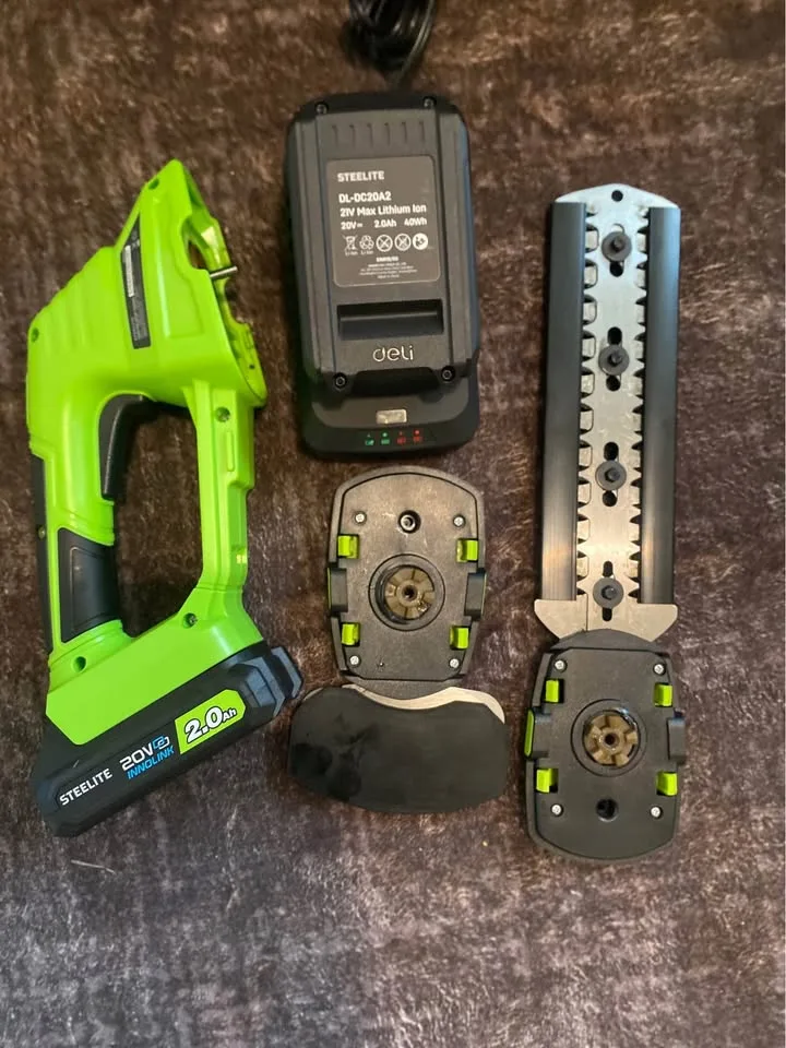 STEELITE Hedge Trimmer Cordless, 21V Electric Mini Grass Trimmer image indicator(2)