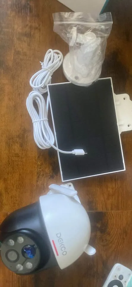 DEKCO Solar Security Camera Outdoor Wireless, Battery Powered, P image indicator(5)