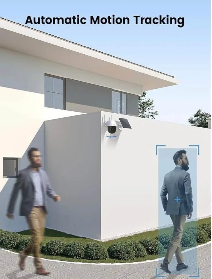 DEKCO Solar Security Camera Outdoor Wireless, Battery Powered, P image indicator(7)