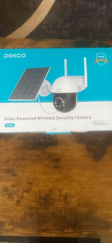 DEKCO Solar Security Camera Outdoor Wireless, Battery Powered, P image indicator(9)