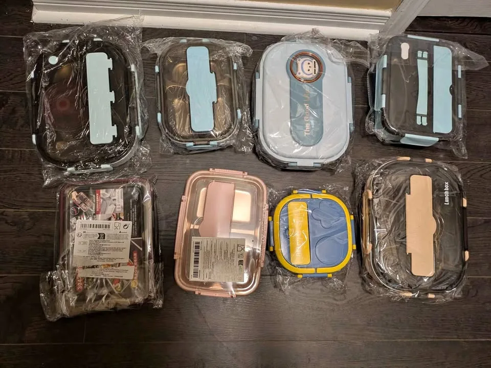 Brand new stainless steel lunch boxes thumbnail