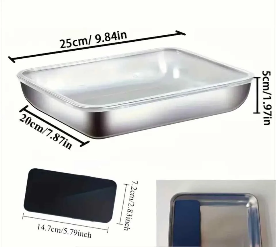 Brand new 5pc stainless steel food storage containers image indicator(2)