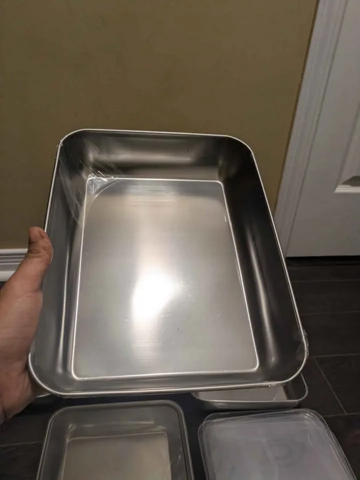 Brand new 5pc stainless steel food storage containers image indicator(6)