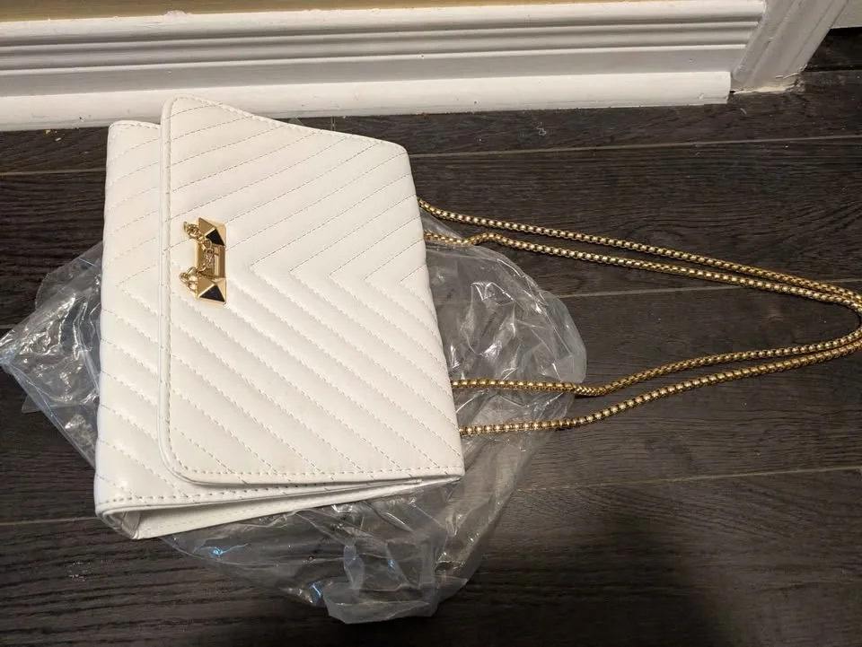 Brand new large capacity white women hand bag image indicator(3)