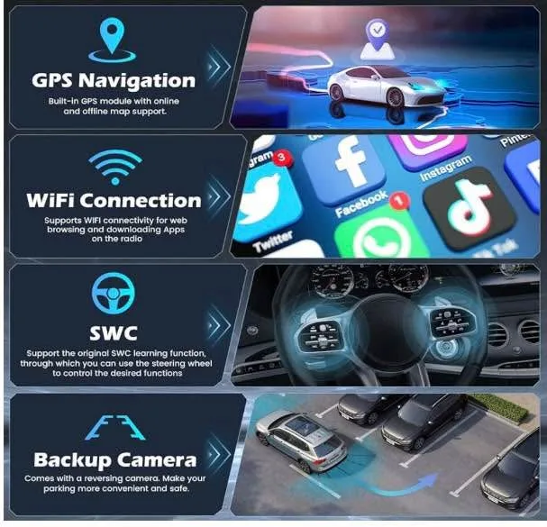 5G WiFi [4+64G] Hikity Android Car Stereo for Toyota Camry 2000- image indicator(8)