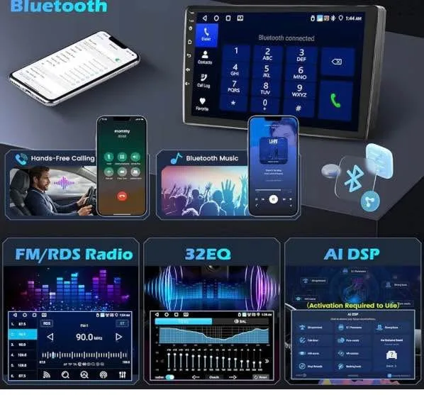 5G WiFi [4+64G] Hikity Android Car Stereo for Toyota Camry 2000- image indicator(9)