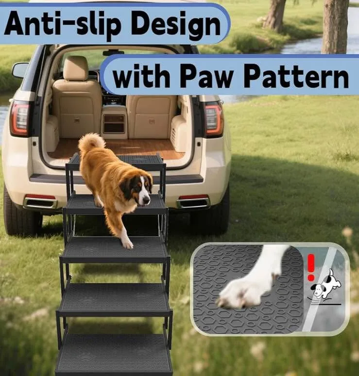 Dog Stairs for Car,Dog Steps for Car with Upgraded Load-Bearing image indicator(9)