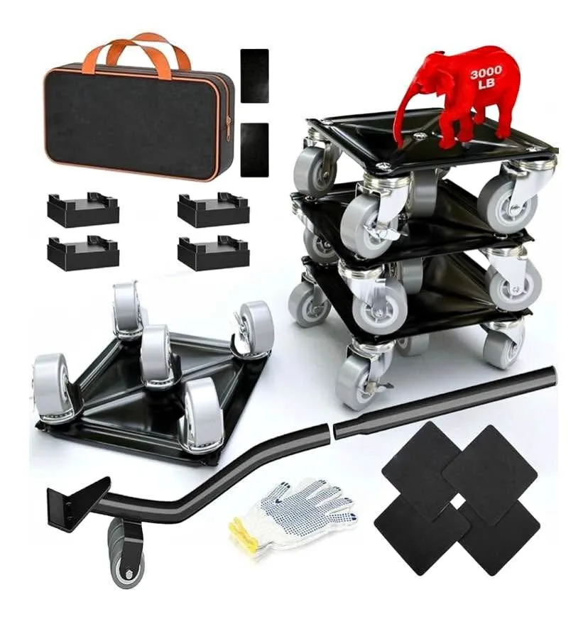 1500LBS Heavy Duty Furniture Dolly - Furniture Movers with 5 Whe thumbnail