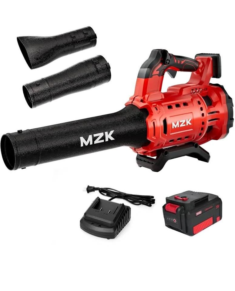 MZK 20V Brushless Leaf Blower, 600CFM Electric Cordless Leaf Blo