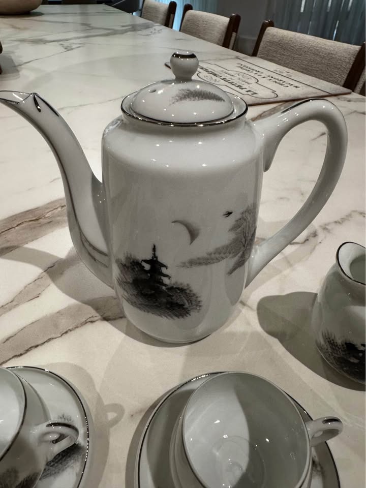 Kutani Japanese vintage porcelain tea set - photo 2