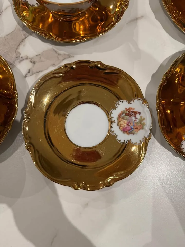 Bareuther Waldsassen Bavaria tea set. Vintage image indicator(7)