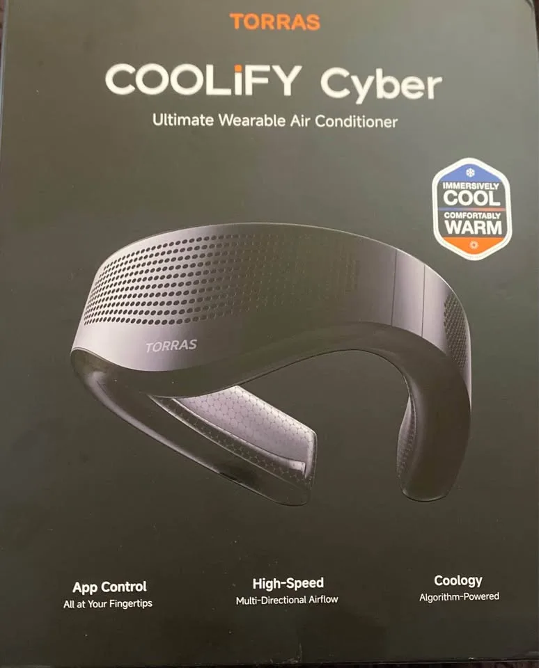 TORRAS 2025 Top Al Neck Fan Air Conditioner Coolify Cyber, Porta image indicator(6)